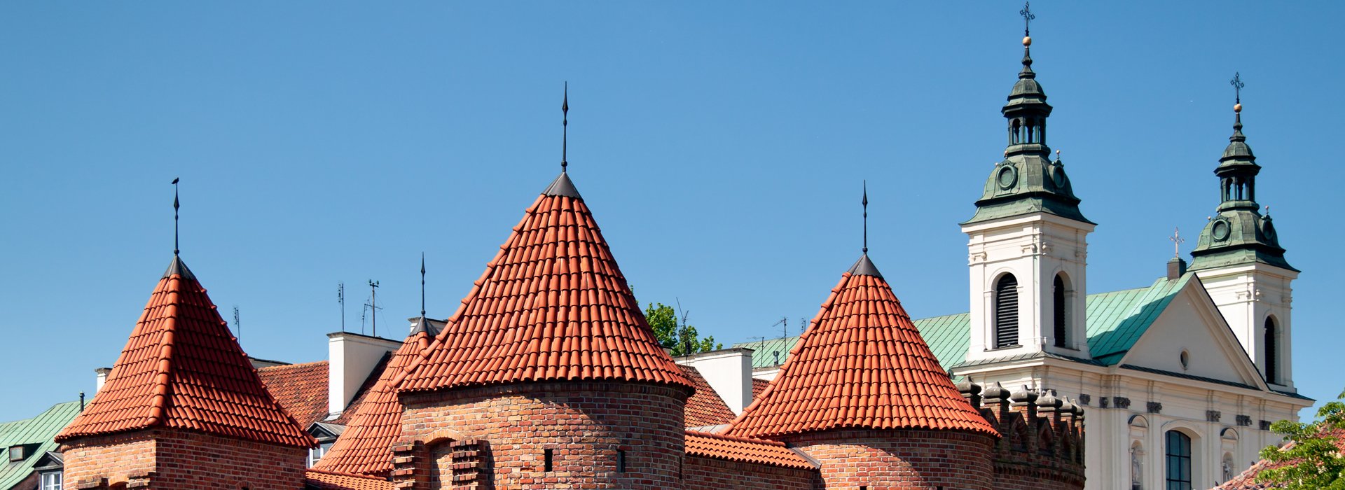 Glorious old roofs in the Old Town in Warsaw